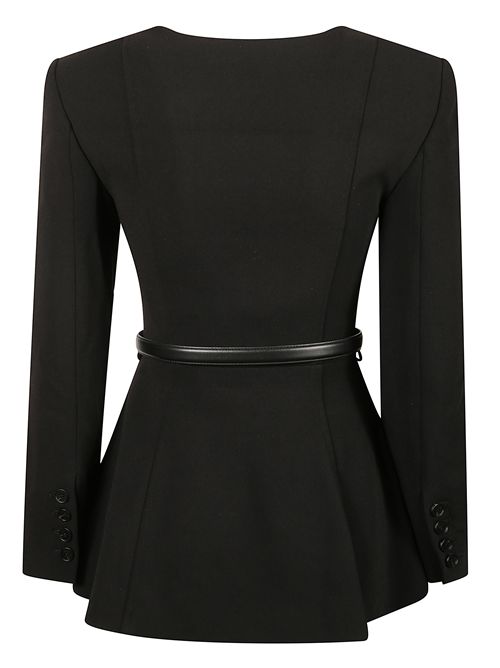 Top sartoriale in crêpe SELF PORTRAIT | AW25082TBLACK